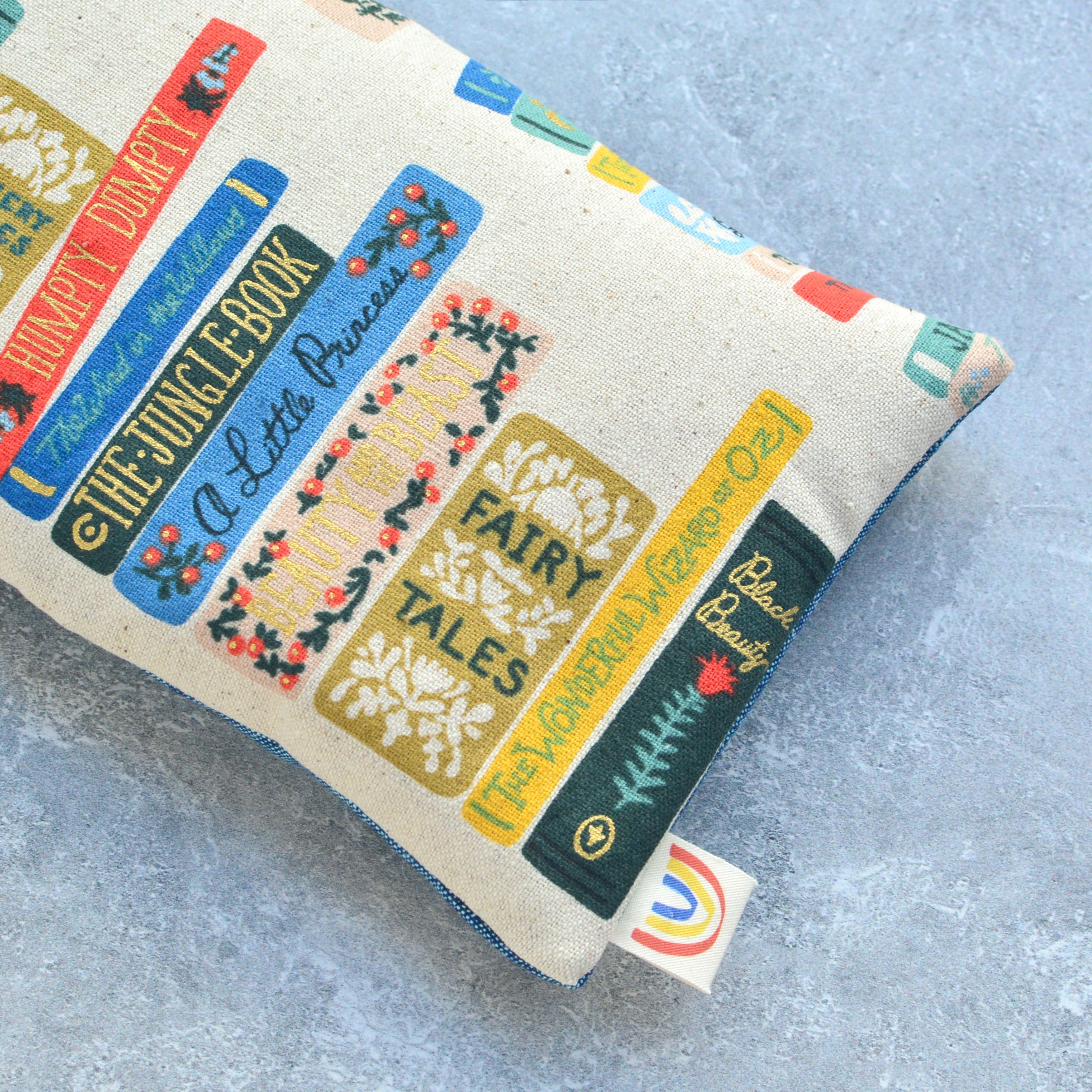 Book Club Gilded Canvas Weighted Eye Pillow