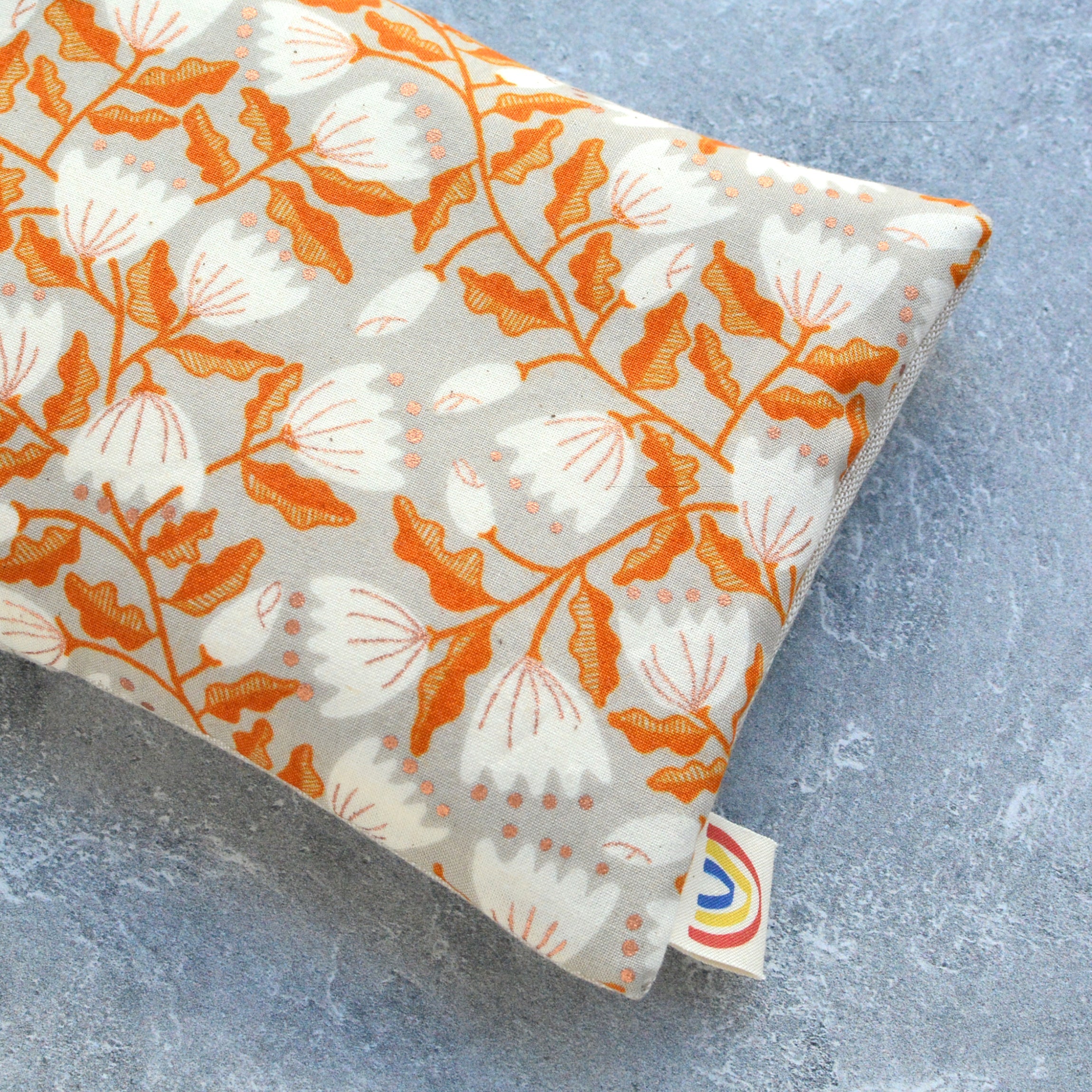 Copper Floral Vine Botanical Weighted Eye Pillow