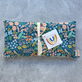 Meadow Blue Floral Linen Weighted Eye Pillow