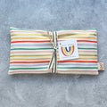 Pink & Lilac Rainbow Stripe Cotton Weighted Eye Pillow