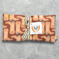 Golden Floral Cowboy Boots Weighted Eye Pillow