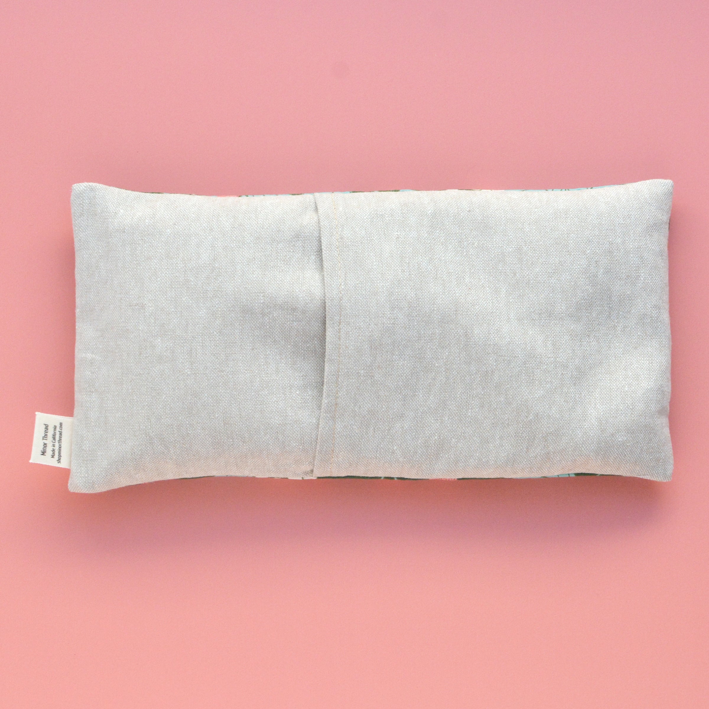 Strawberry Field Floral in Green Weighted Eye Pillow