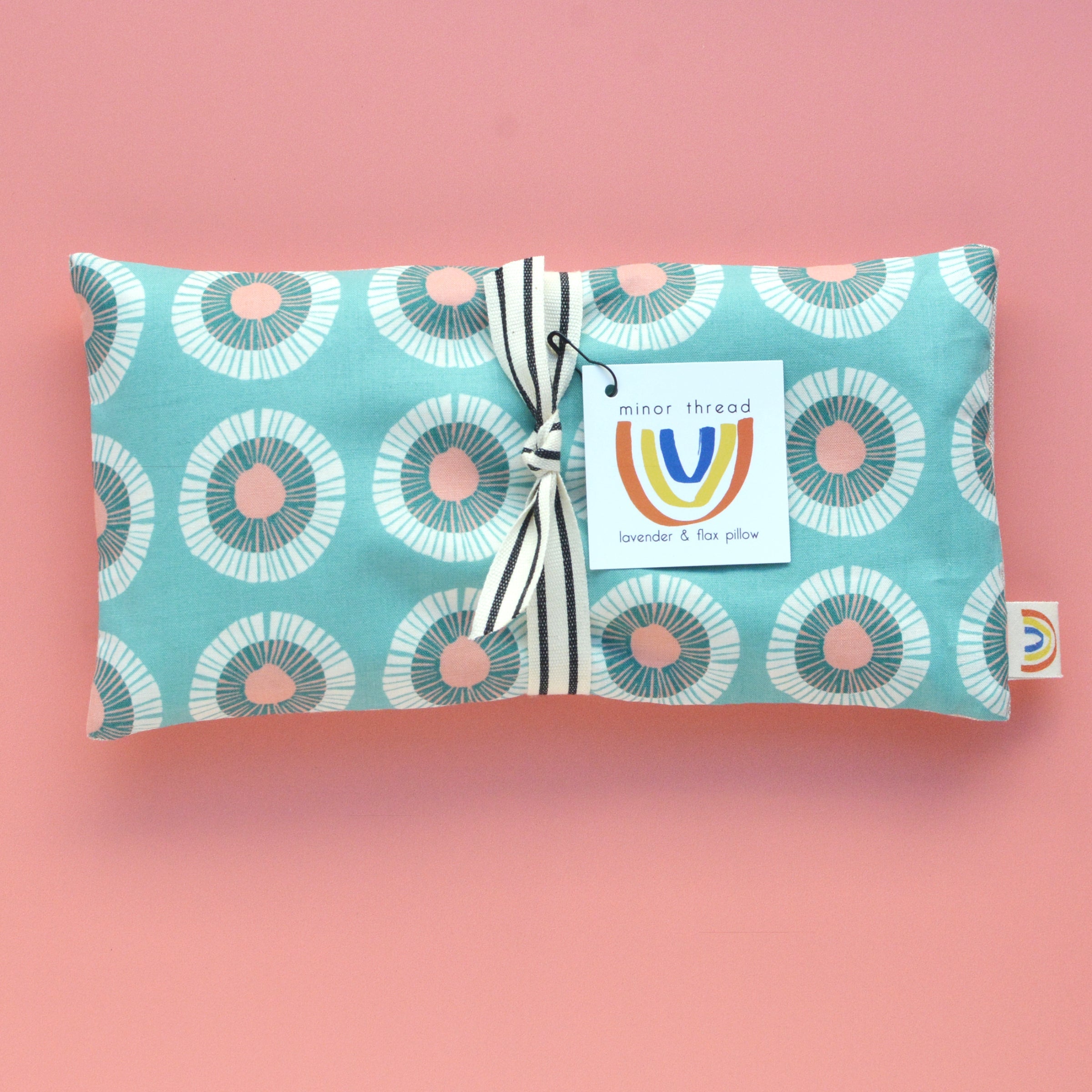 Seaside Daisy in Soft Teal Weighted Eye Pillow