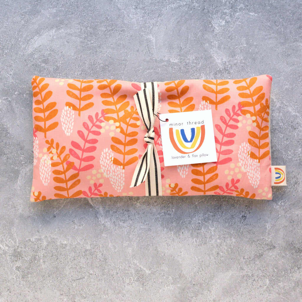Fern Dell in Bashful Pink Weighted Eye Pillow