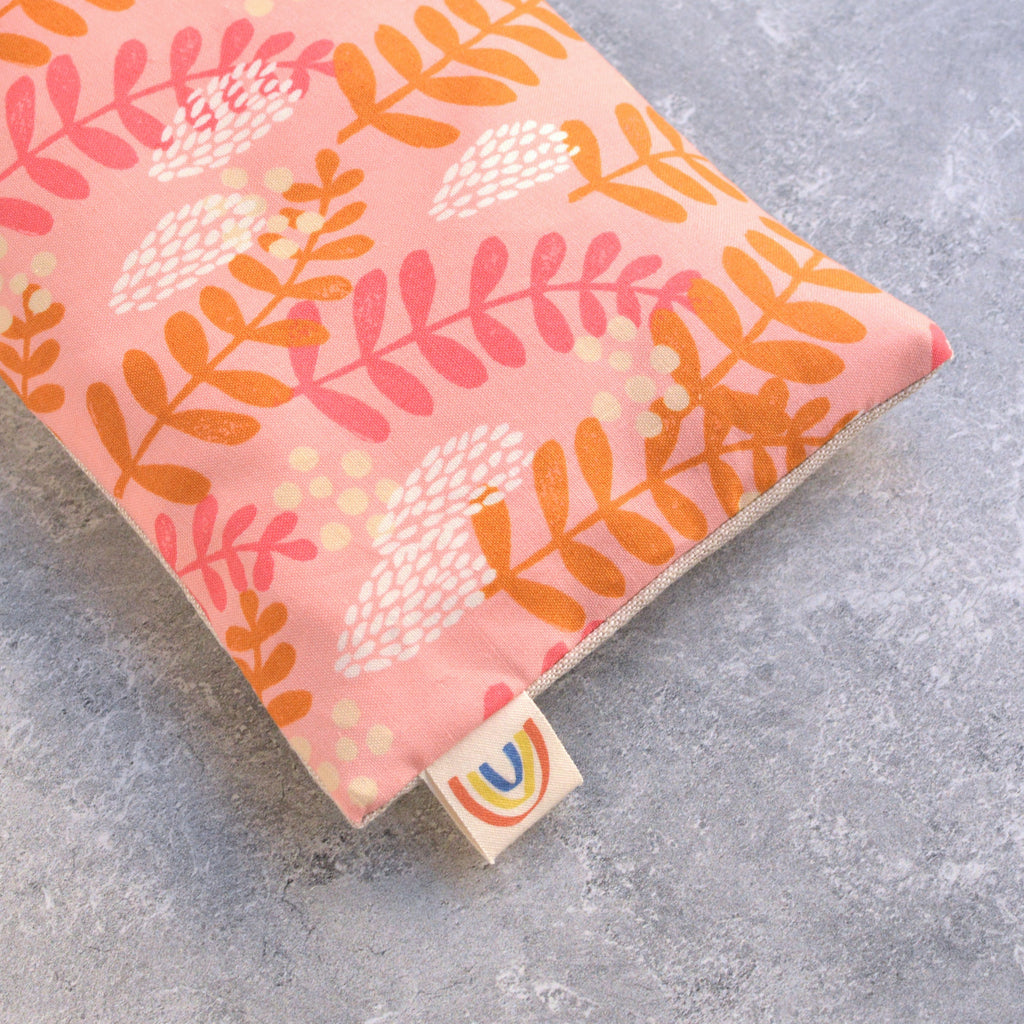 Fern Dell in Bashful Pink Weighted Eye Pillow