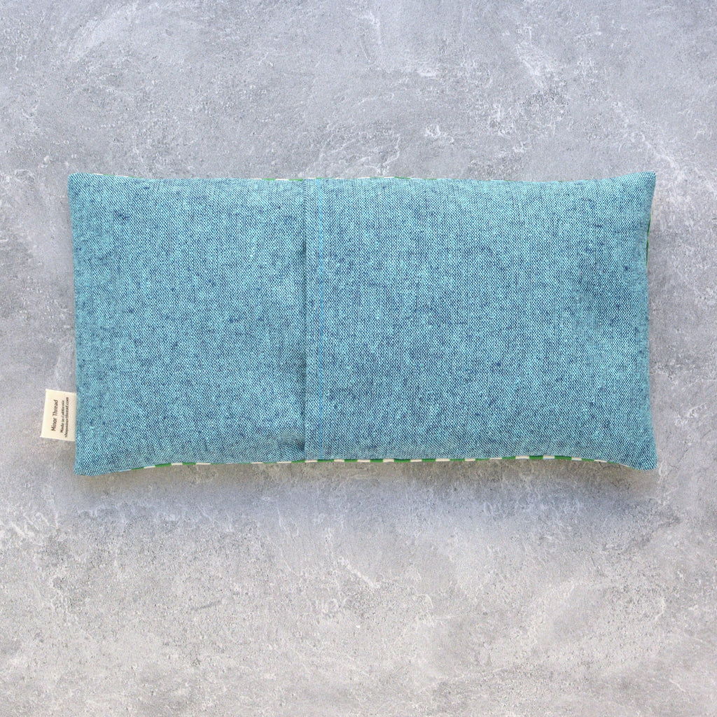 Green & Blue Gingham Weighted Eye Pillow