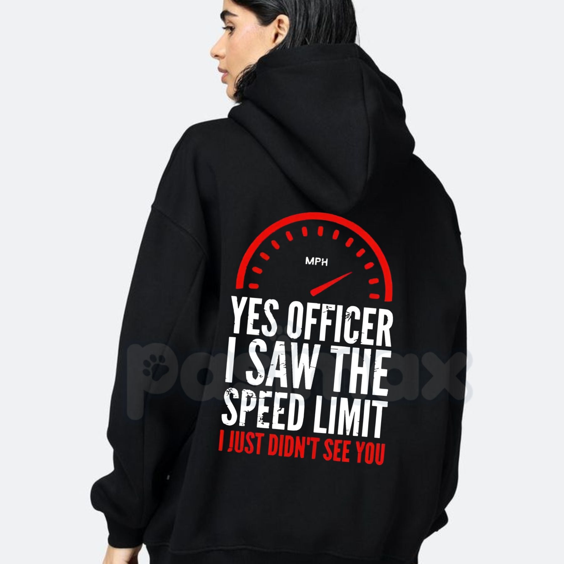 "Officer I Saw The Restriction Sign But I Didn't See You Alphabet" Hoodie – Funny Driving Slogan Pullover, Speeding Humor Apparel, Unisex