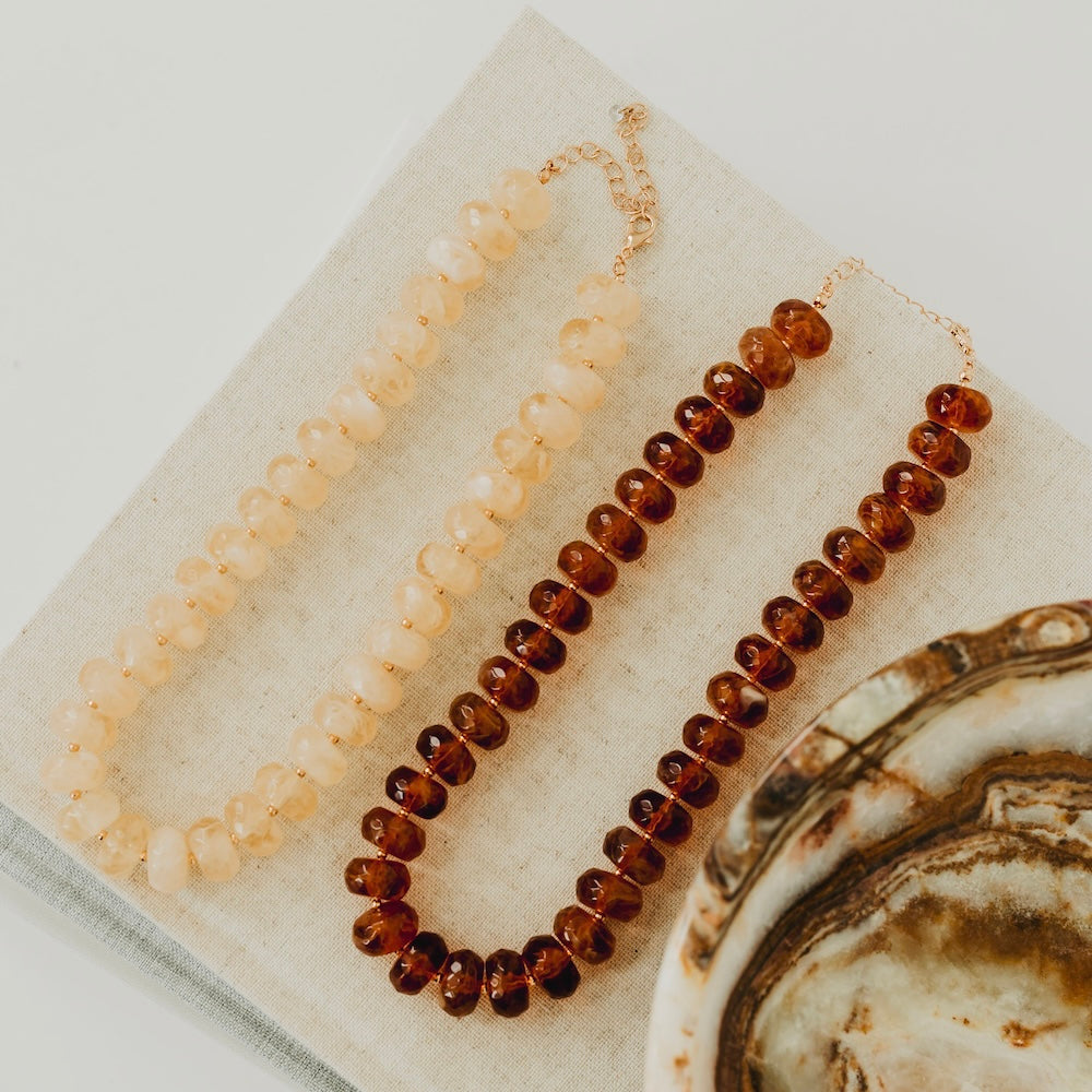 Pebbles Resin Beaded Necklace