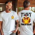 Personalized Gen X "Problem Solved" Shirt - "Don't Like Me F Caw F" Slogan Tee, 1965-1980 Birth Year Shirt