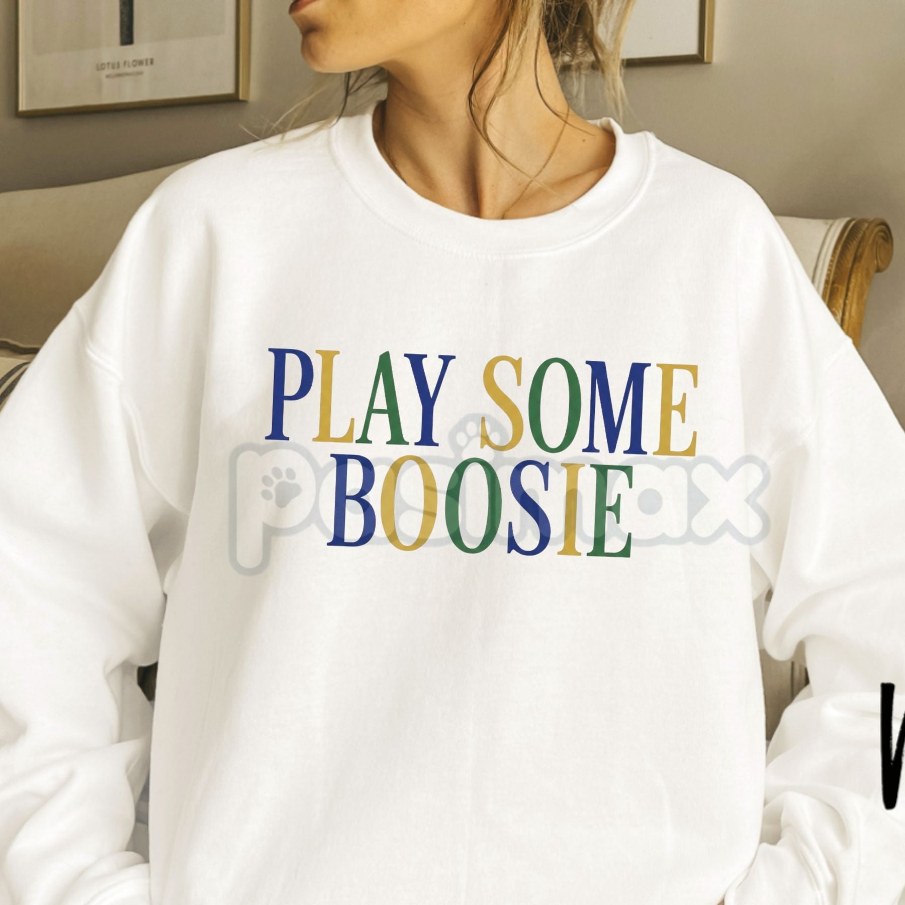 Play Some Boosie Sweatshirt | Funny Hip Hop Quote Crewneck | Southern Rap Aesthetic Jumper | Badazz Music Graphic Pullover | Retro Streetwear Party Shirt | Music Lover Gift for Him Her