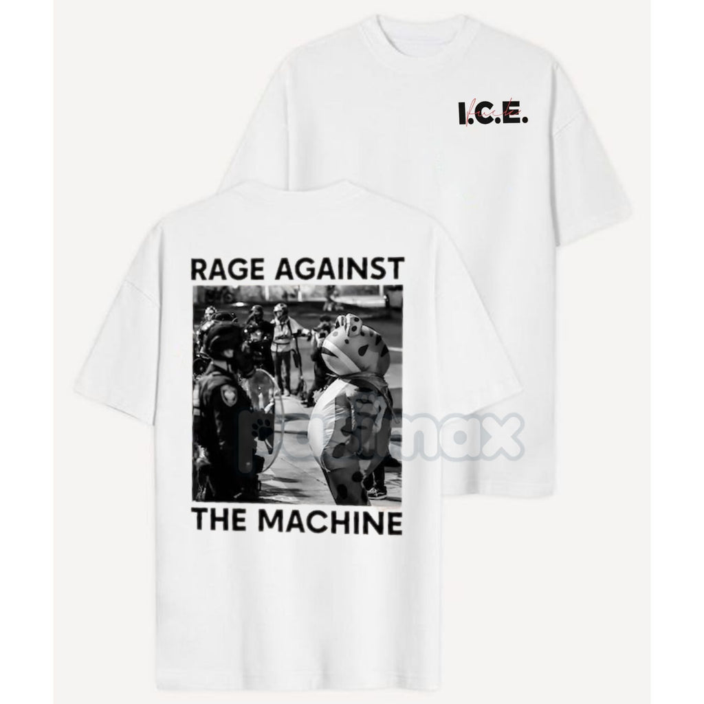 Portland Frog "No Deportation" T-Shirt - Rage Against The Machine ICE Out Social Justice Tee, Two-Sided Graphic