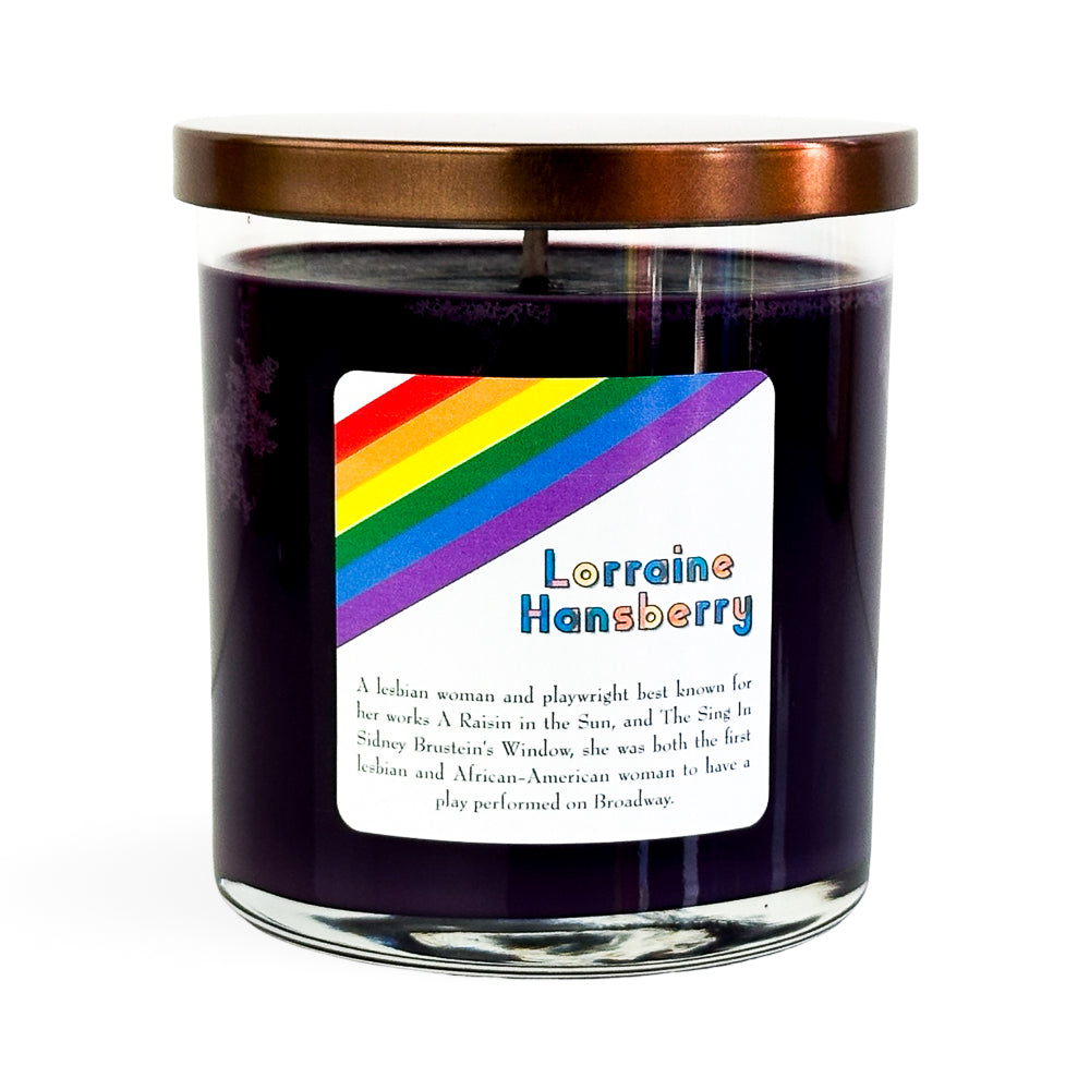 Pride24 Lorrain Hansberry 10oz Soy Candle