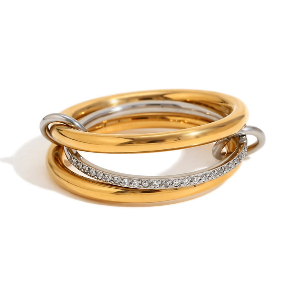 Layered In Diamonds Ring - WATERPROOF
