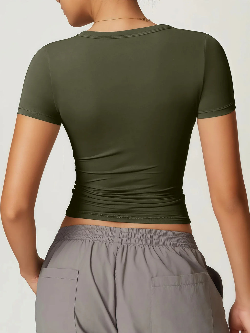 Gym running short sleeved t-shirt fitness bra yoga sportswear women's vest sports top