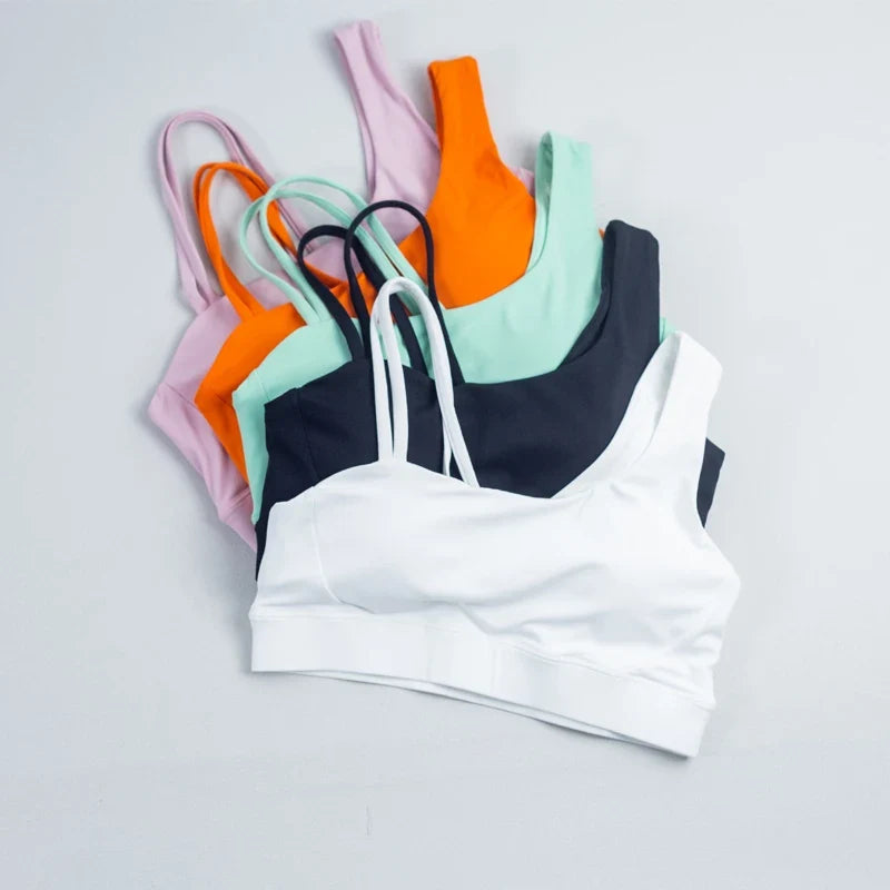 DIAS FIT JOY Women's Breathable Yoga Bra with Removable Padding for Gym And Home Workouts Comfortable Supportive Fitness Bra