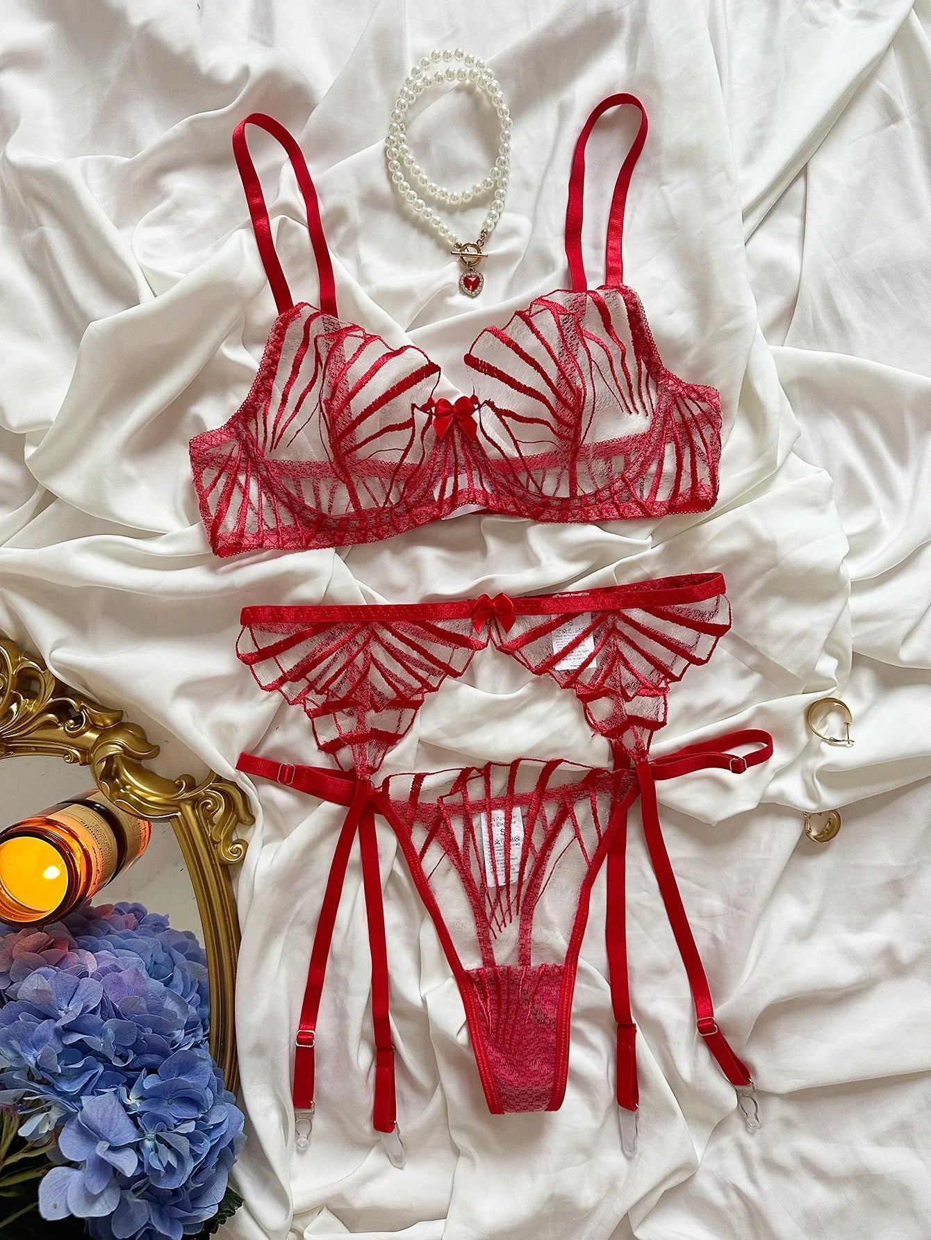Women's Sexys Lingerie Woman Senxual Bra and Panty Set Romantic Lingeries Set for Woman Hot Lingeries Sets Sexy Outfit Thong