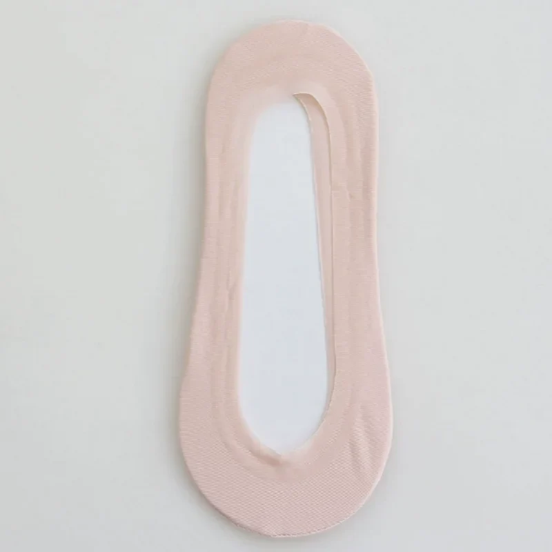 Women's Shallow Mouth Socks Ultra-Thin No Trace Invisible Sock Slippers Summer Ice Silk Boat Socks Silicone Anti-Skid Boat Socks