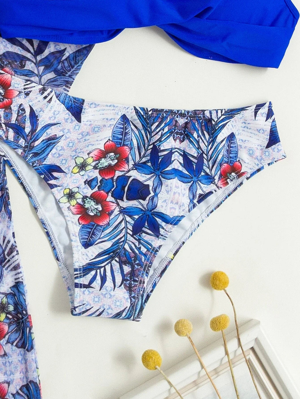 3 Pieces Push Up Bikinis 2026 Women With Kimono Beach Printed Swimsuit Sexy Swimwear Female Bathers Bathing Swimming Swim Suit