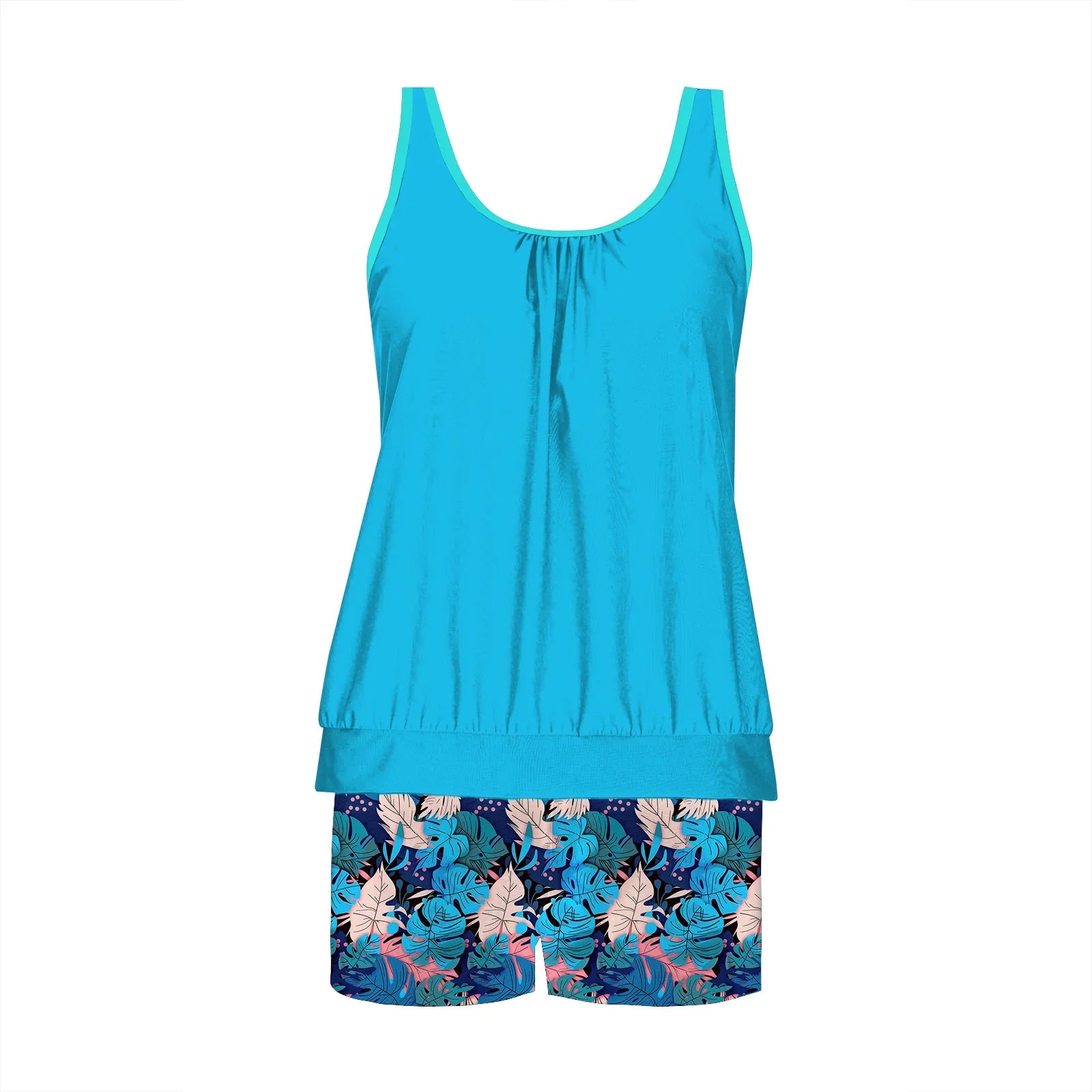 2026 Pinted Floral Tankini Two Pieces Swimsuit Women Vintage Swimwear Female Bathers Bathing Swimming Swim Suit Beachwear