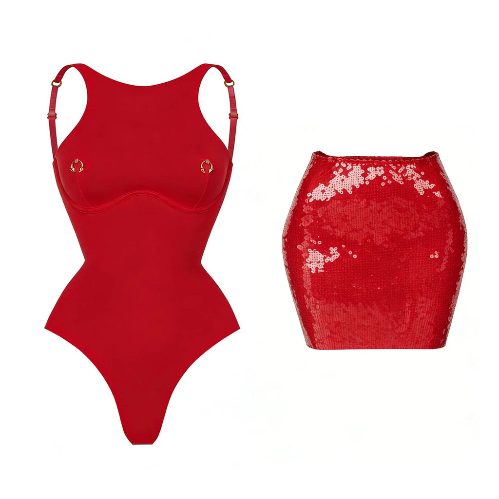 2026 2Pcs Sexy Women One Piece Swimsuit Female Swimwear Solid Biquini High Cut Monokini Push Up Swim Suits Bathingsuit Beachwear