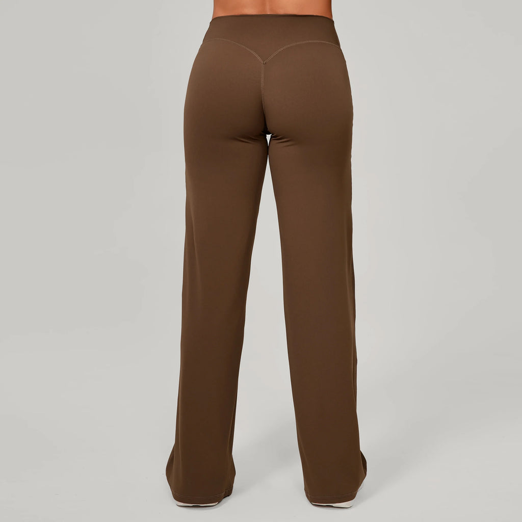 Women Straight Yoga Leg Bottoms Soft Stretchy Fabric Women's Yoga Pants GYM Sweat-Wicking Properties Running Sport Trousers
