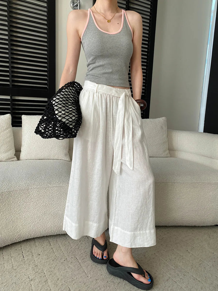 Sports vest U-neck slim fit camisole bottoming T-shirt