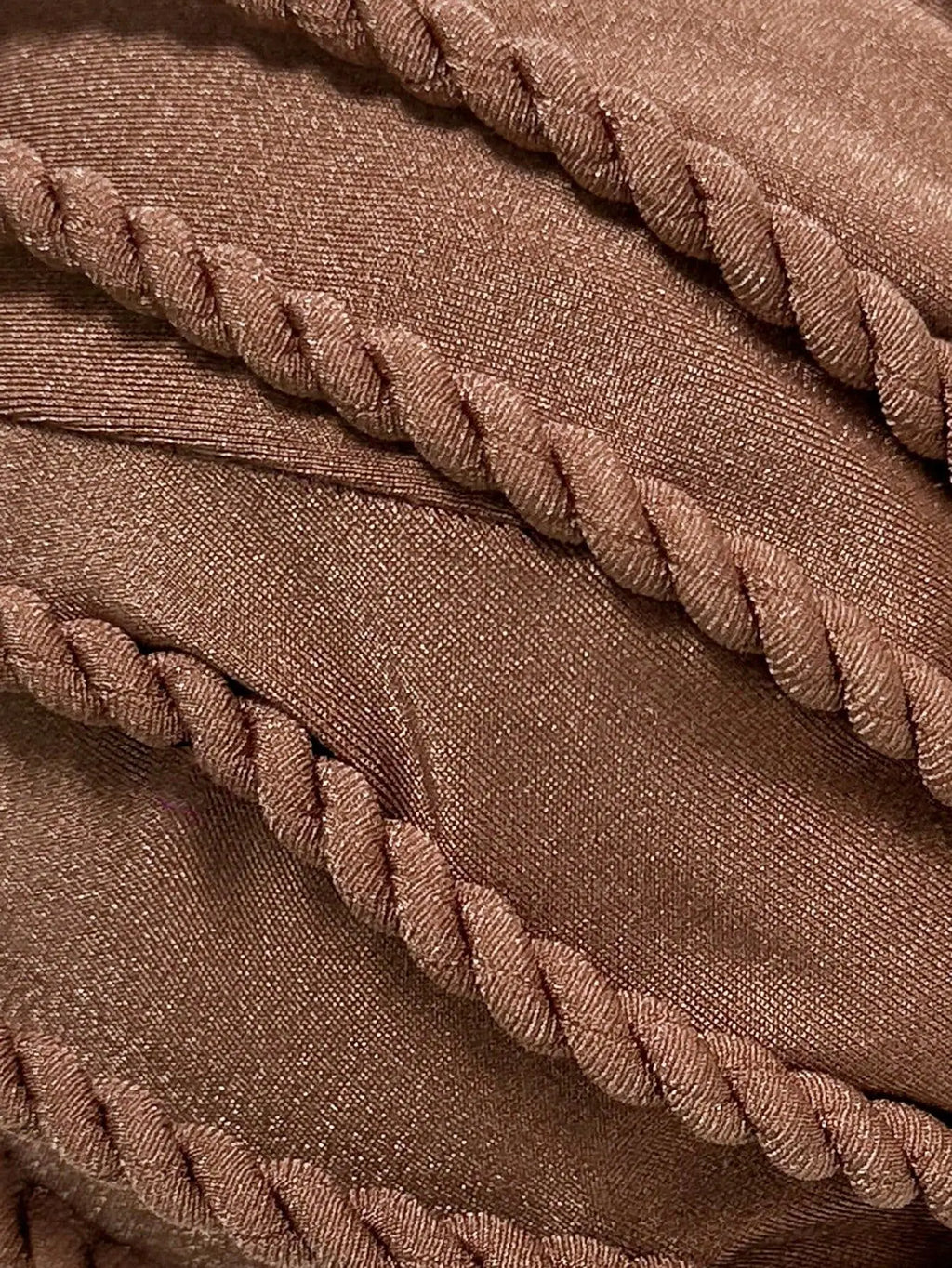 Sexy Bandeau Bikini 2026 Women Coffee Braiding Rope Pleate Tie Push Up High Waist Swimsuit Beach Holiday Bathing Suit Swimwear
