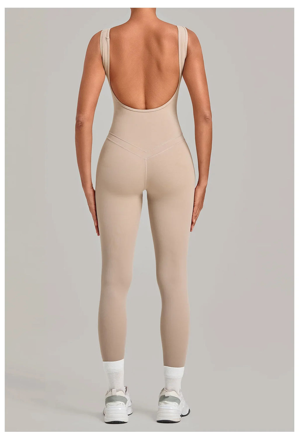 Summer Tight Yoga Jumpsuit Women Hollow Out Exposed Back Fitness Clothing Outwear Gym Running Workout Sports One Piece Suits