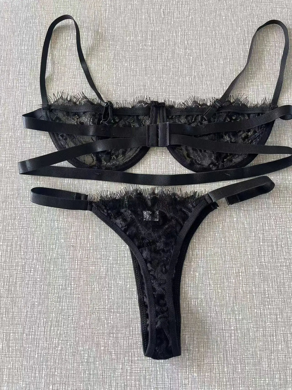 Lace Women's Sexy Underwear Underwire Bra & Panty Lingerie 2pcs/Set (In Stock)