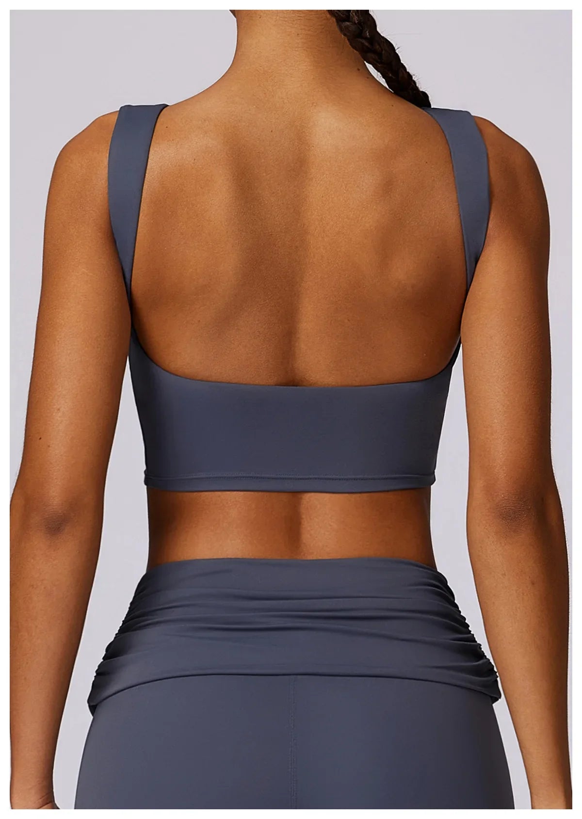 NCLAGEN Running Sports Bra Women High Support Open Back Yoga Breathable Slim Fit Fitness Pilates Tank Top With Removable Pads