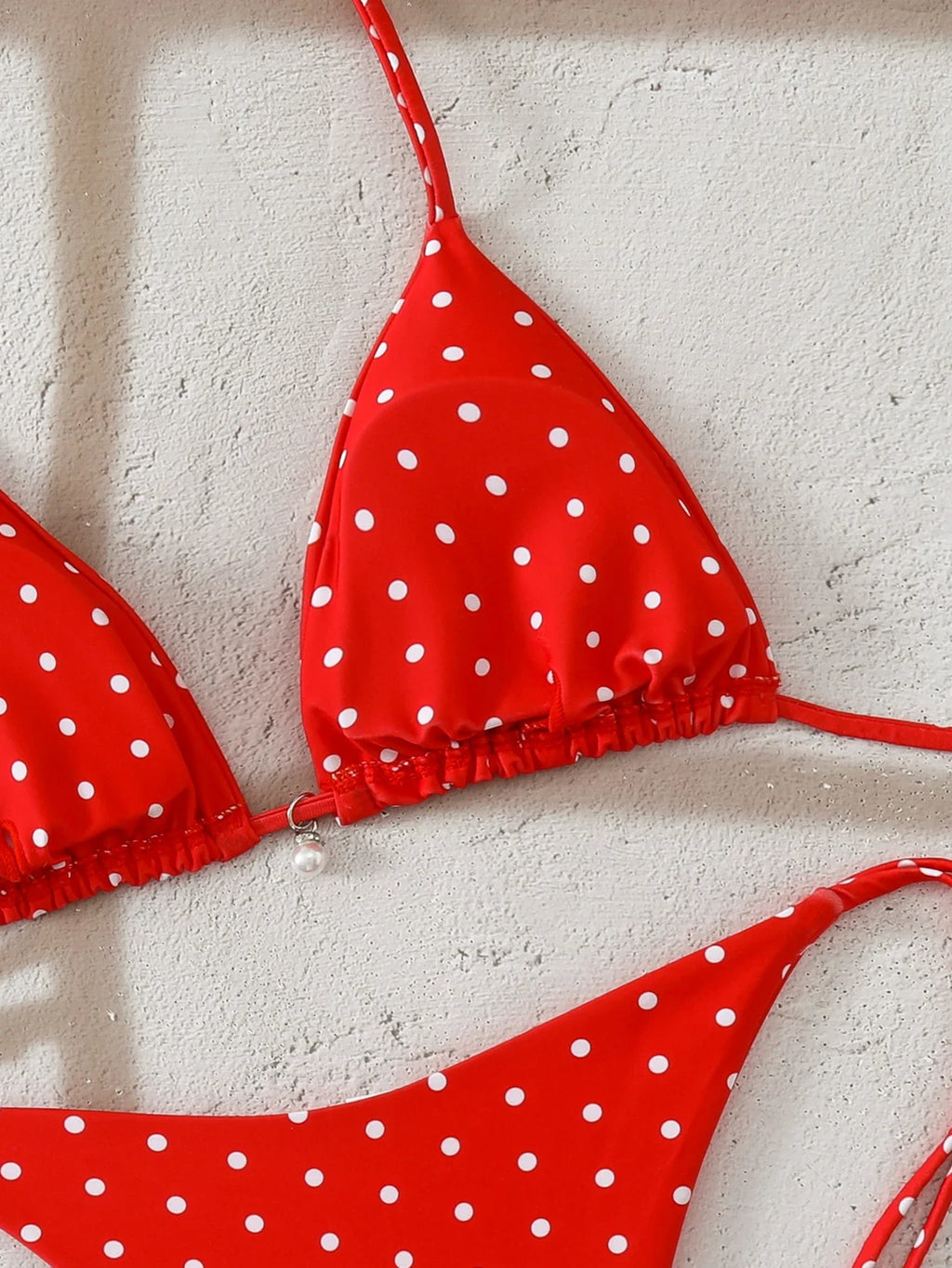 Triangle Halter Thong Bikinis 2026 Women Sexy Swimsuit Dot String Swimwear Female Bathers Bathing Swimming Swim Suit Beachwear