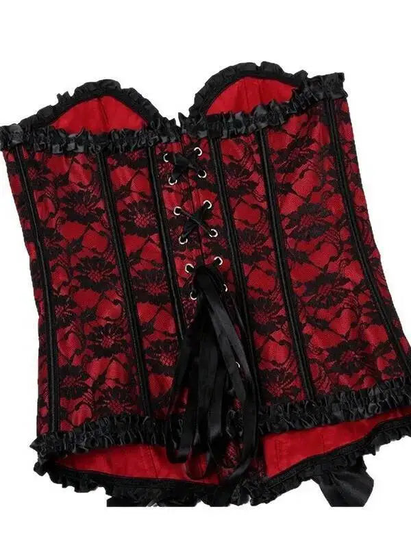 Sexy Pure Desire Casaul Style Waist Cincher Fishbone Corset Bust Support Shaping Top Front Button Lace-Up Strapless Bra Q7JI