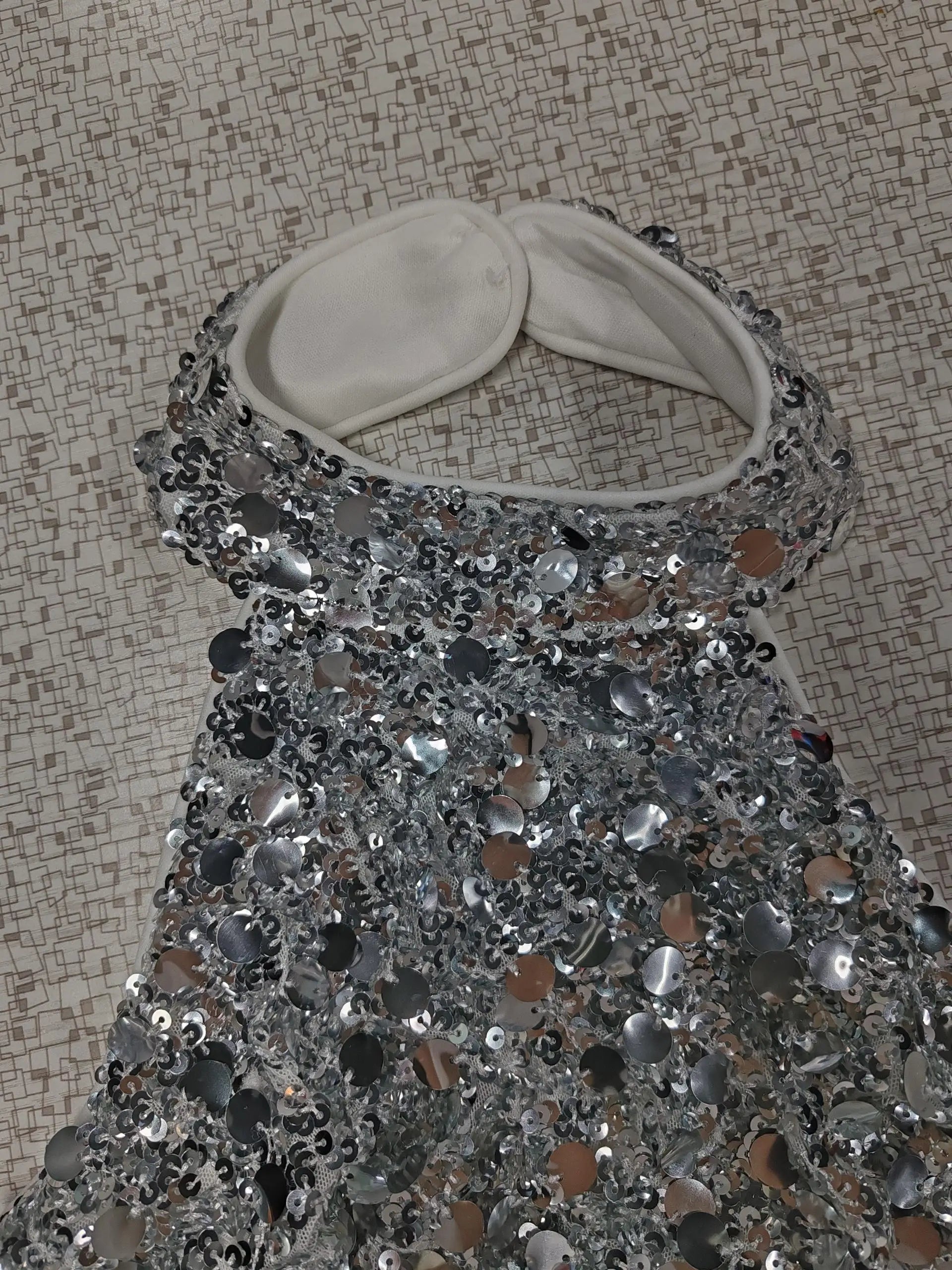 Phantasy Elegant Temperament Neck Sequin Camisole Women T-shirt Sexy Sleeveless Tank Top Female Clothes Tops 2025 Summer