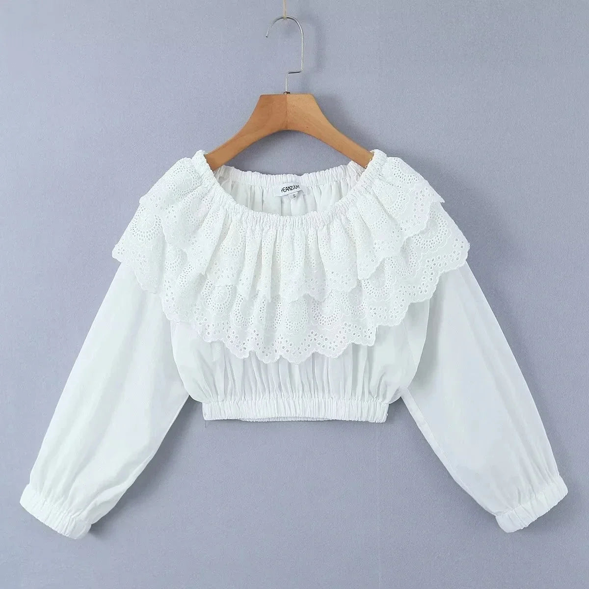 Foridol Summer Off Shoulder White Lace Skirt Set Dress Women Outfits Ruffles Tiered Mini Flower Embriodery Two Pieces Beach Suit