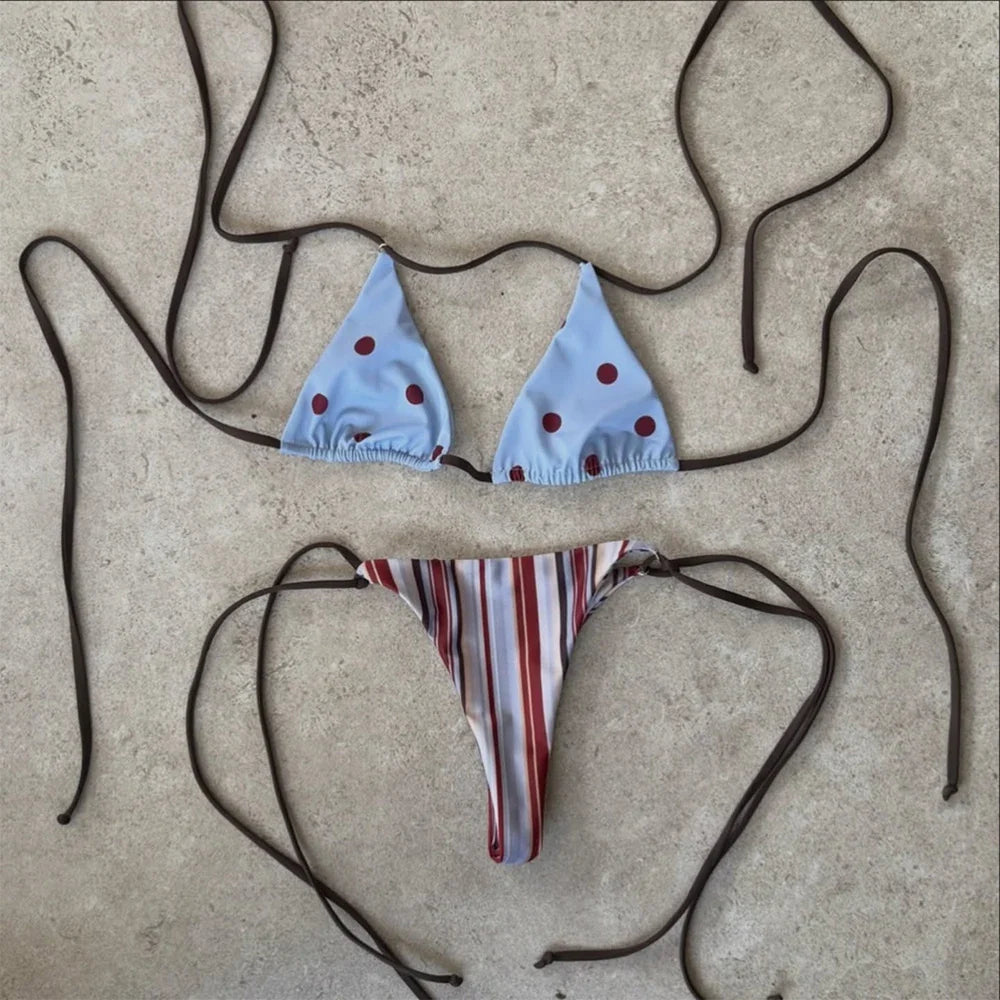 Micro Bikinis 2026 Sexy Women Swimsuit Push Up Swimwear Print Bikini Set Biquini Bathing Suit Swimming Suit Beachwear Female