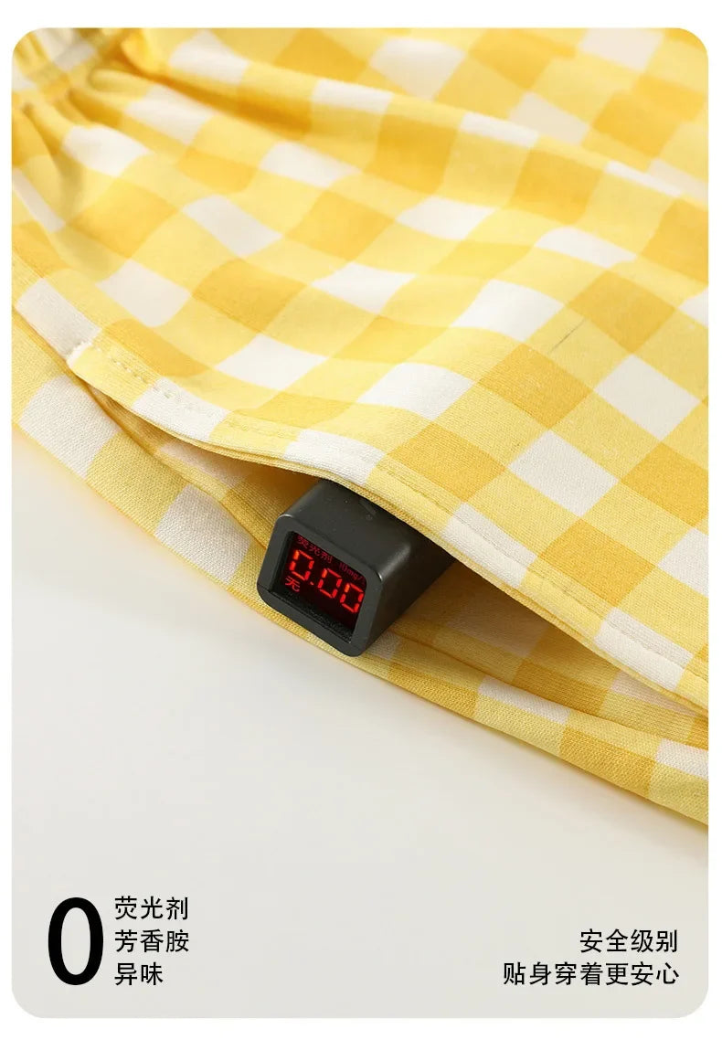 Pure cotton pajamas for women, long-sleeved trousers, can be worn outside, pure cotton home clothes, Class A antibacterial 100%