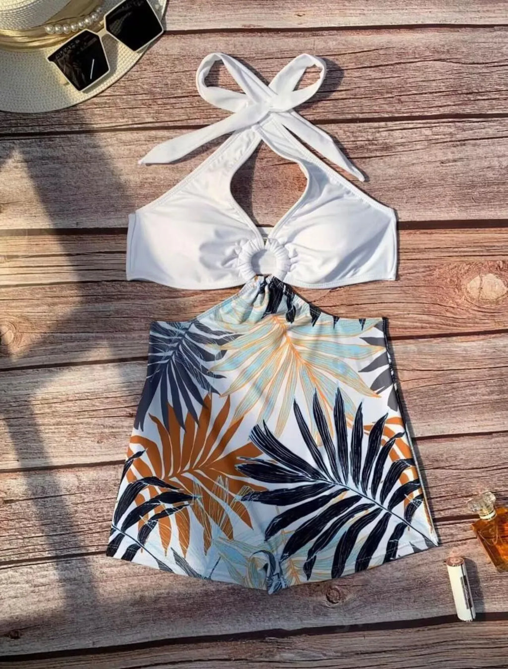 2026 Sexy Halter Swimsuit One Piece Swimwear Women Ring Linked Monokini Bathers Bathing Swimming Swim Suit Female Beachwear
