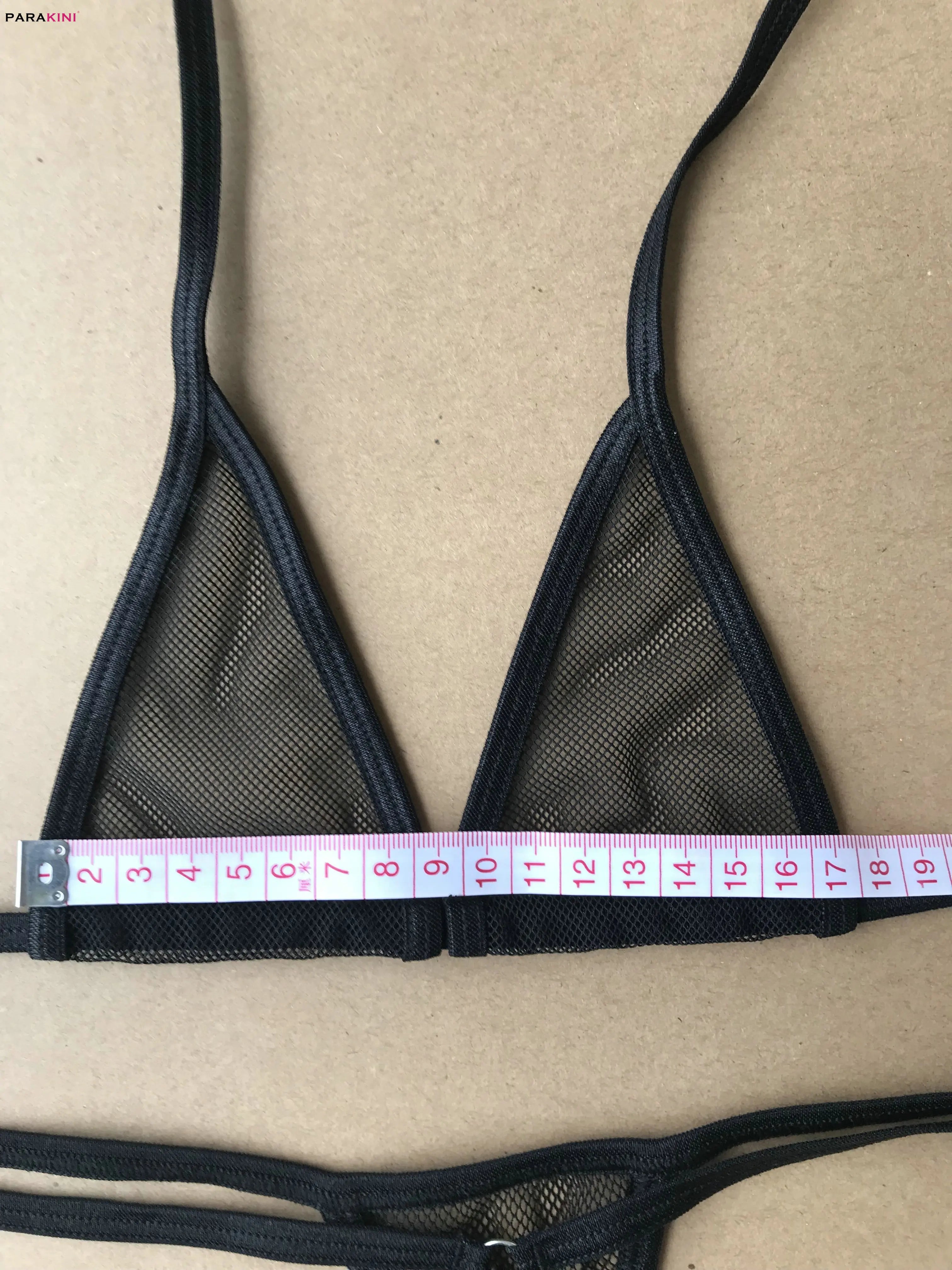 DEKA Women's Mini Micro Exotic Bikini Hot Sexy Bandage Bra + G-Strings Thong Open Crotch Erotic Lingerie Underwear Swimsuit Sets