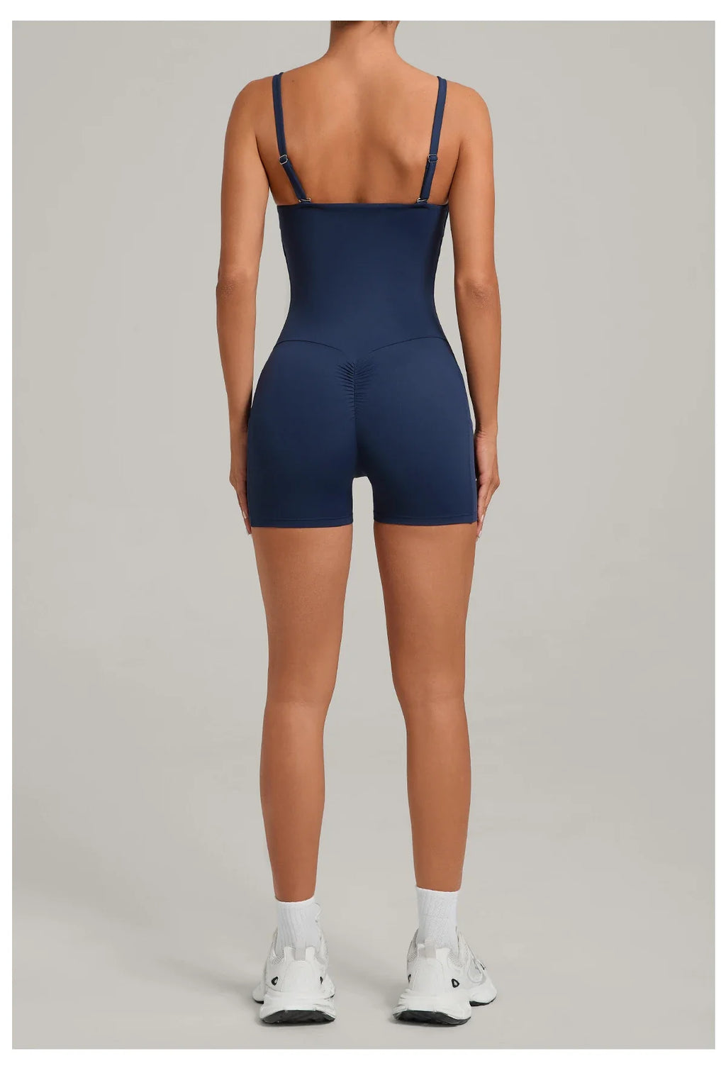 Womens Two Way Wear Bodysuit Sleeveless Yoga Stretch One Piece Romper Sexy Fitness Side Pockets Sportwears Bodysuit