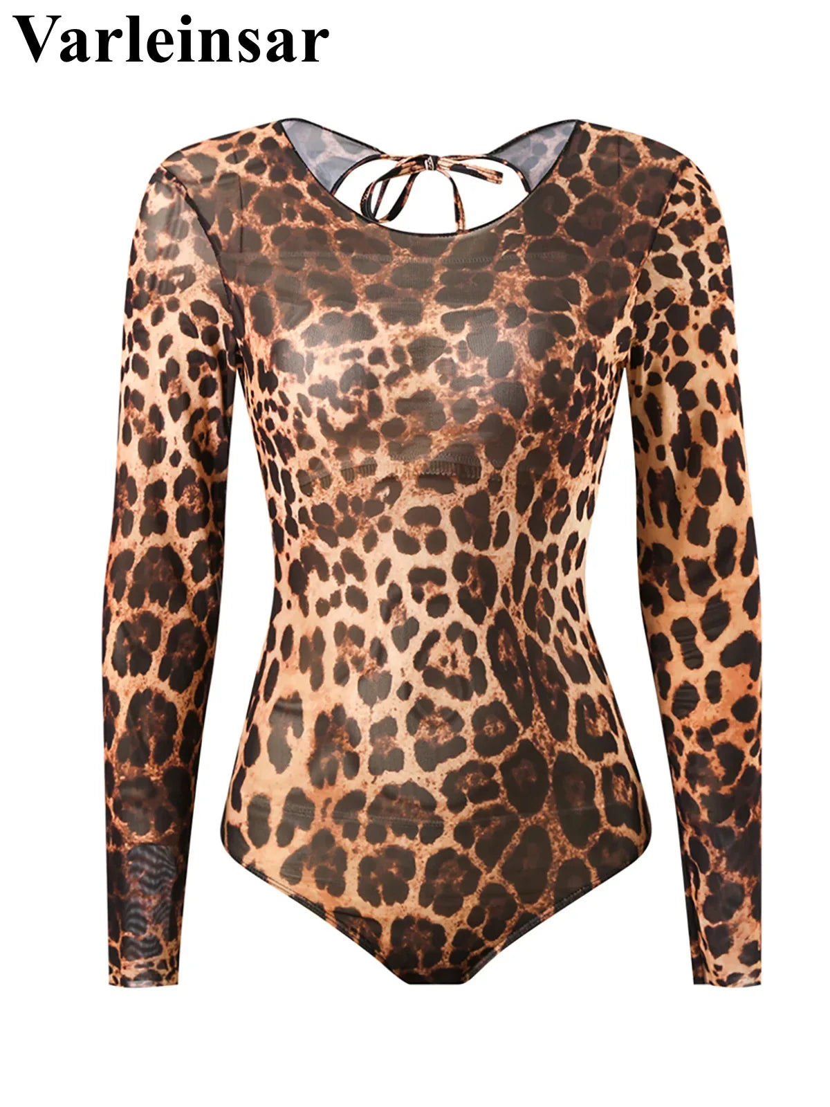 S - XXL With Cover Up Long Sleeve Leopard Printed Women Swimwear One Piece Swimsuit Female Padded Bather Bathing Suit Swim V7353