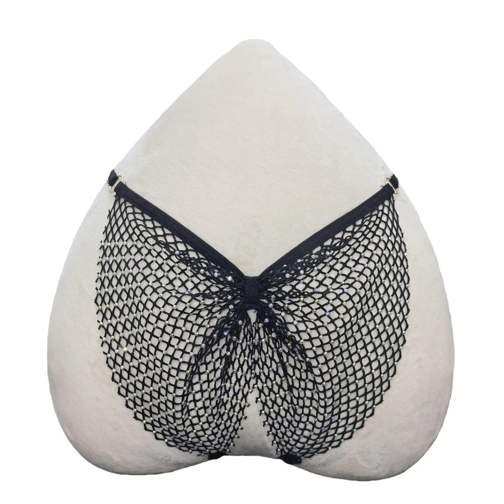Rhinestone Sex Underwear Fishnet Crotchless Open T Pants Couple Panties Lace Women G String Hot Erotic Briefs Thong Intimates