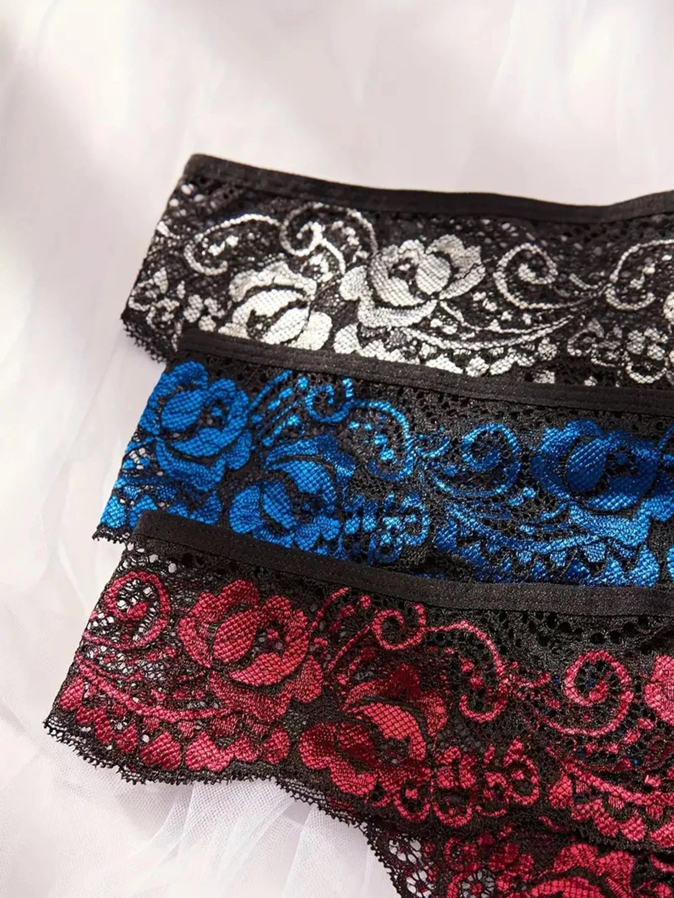 Lace Romantic Floral Thong Soft Women's Underwear G-string Comfortable Female Lingerie