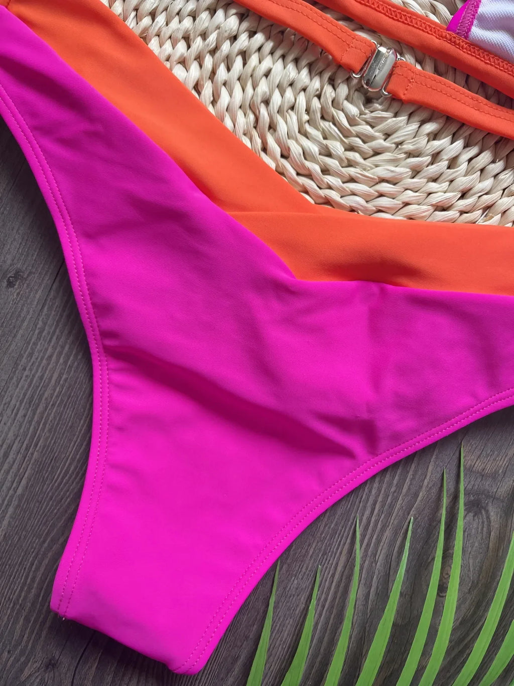 RUOTONSEPT Sexy Solid Splicing Bikinis Set Women's Swimsuit Two-piece Triangle Thong Swimwear Bathing Suit Brazilian Biquinis