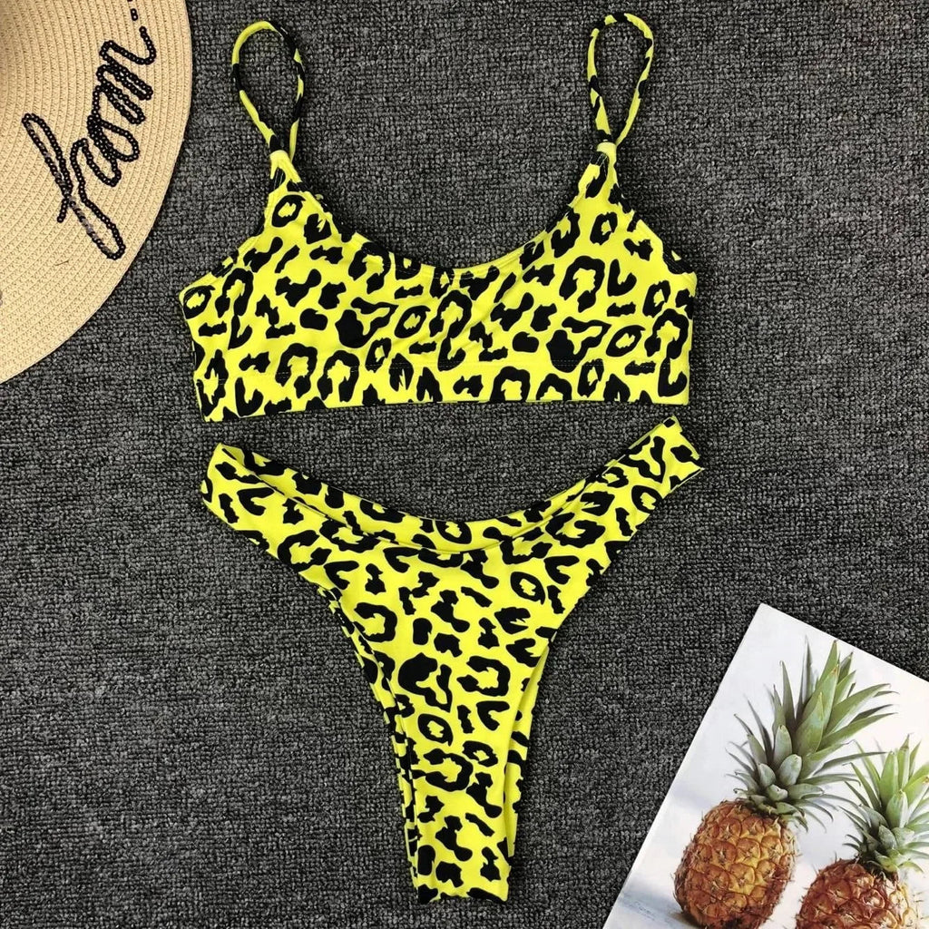 2026 Snake Leopard Brazilian Bikini Female Swimsuit Women Swimwear Two Pieces Bikini Set High Cut Bathing Suit Swim Beach Wear