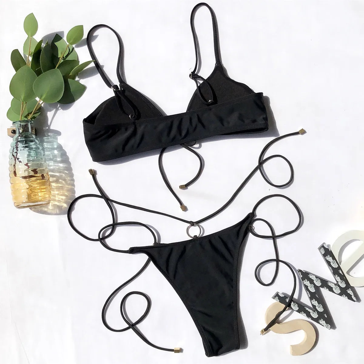 2026 Sexy Bikini Women Push Up Swimwear Swimsuit Black Knotted Bikinis Set Bathing Suit Beach Bikini Female Trajes De Bano Mujer