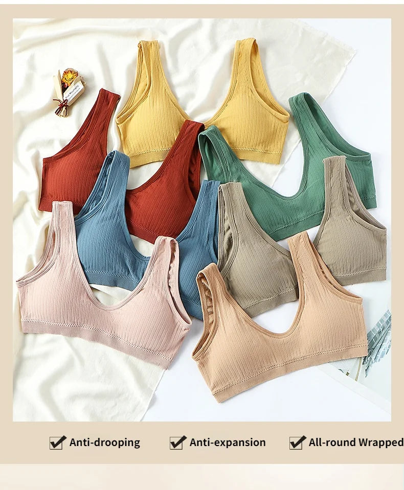 Sexy Lingerie Set Underwear Women Seamless Push Up Sports Bra High Waist Panties Solid Bras Brief Sets Sujetadores Soutien Gorge