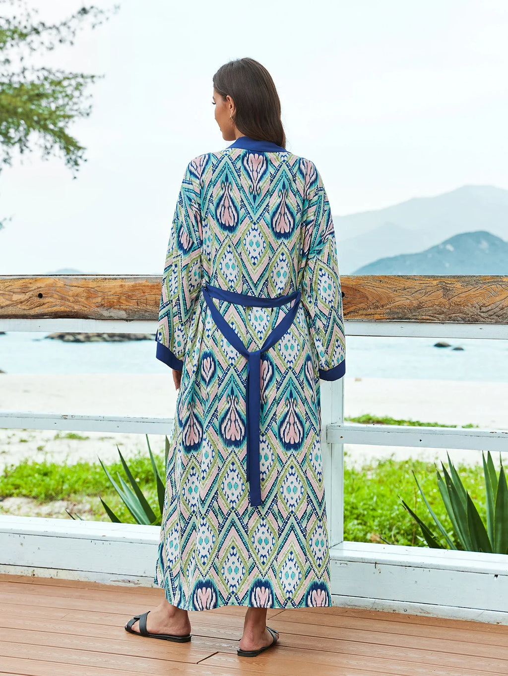 2026 Women Swimsuit Beach Cover Up dress Sleeve Kaftan Beach Tunic Long Pareos Bikinis Cover ups Summer Robe Plage Beachwear