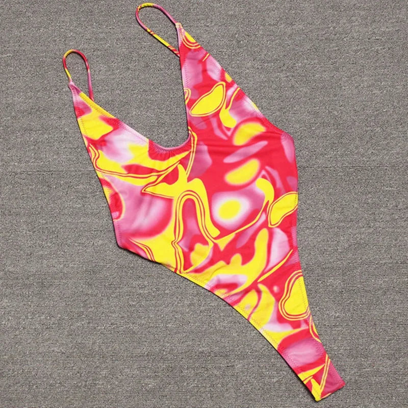 Extreme Mini Micro String Backless Women Swimwear One Piece Swimsuit Female High Cut Monokini Thong Bathing Suit Swim Beachwear