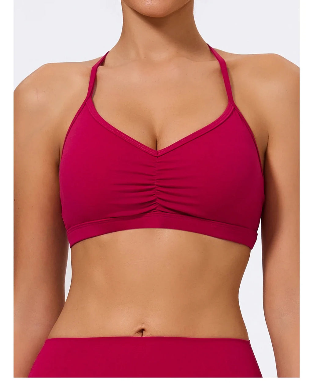 Hearuisavy Summer Scrunch Sports Bra Gym Top Women Running Back Cross Top Sportswear Yoga Underwear Fitness Workout Yoga Clothes