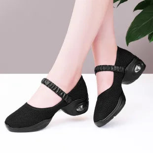 Women Satin Ballet Shoes Breathable Lightweight Ribbon Lace Up Non Slip Square Toe for Office Summer Daily All Season Wear